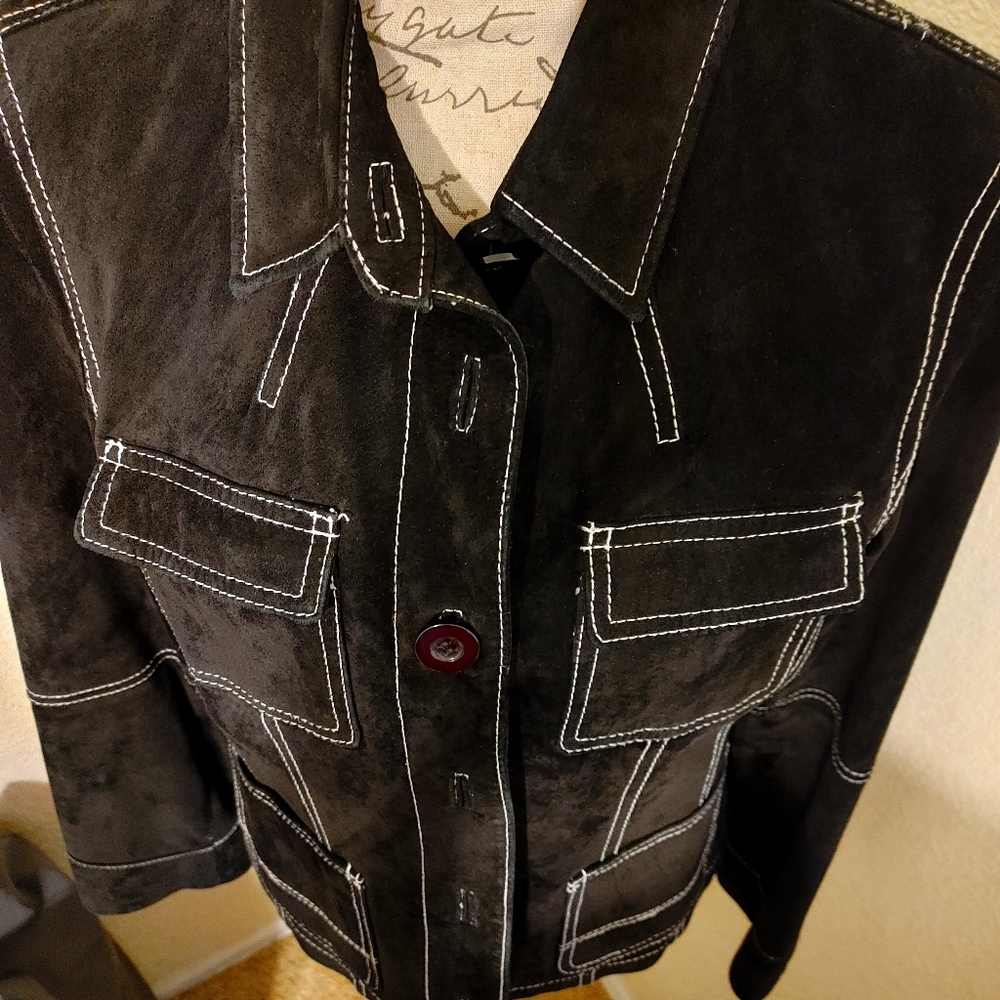 Jacket suede coat